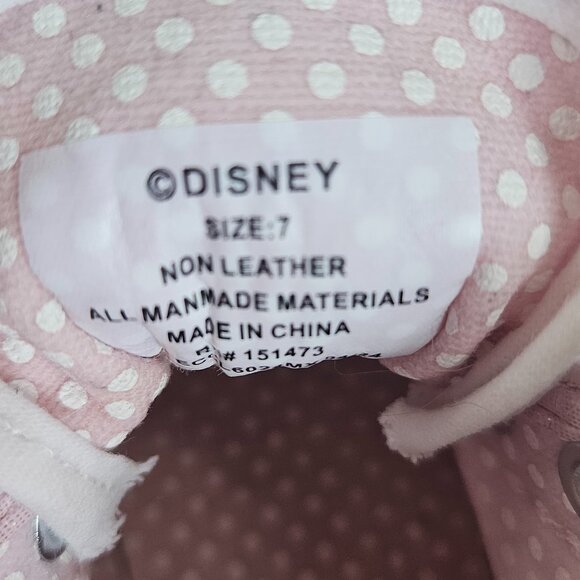 GroundUp Disney  Minnie Mouse Hi-Top Girls' Casual Sneaker Size 7 - Picture 5 of 9